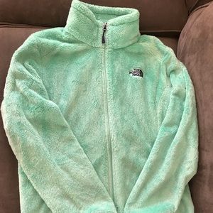 North face, mint green sz L.